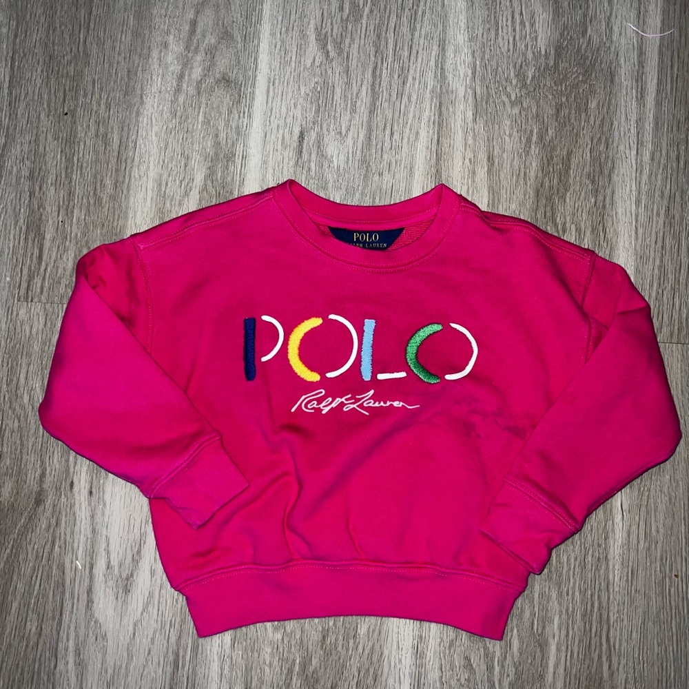Polo by Ralph Lauren Pink Crew Neck Sweatshirt